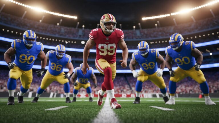 San Francisco 49ers vs Los Angeles Rams Match Player Stats